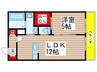 プリマ　アンセム 1LDKの間取り