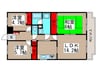 市川東レジデンス 3LDKの間取り