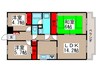 市川東レジデンス 3LDKの間取り
