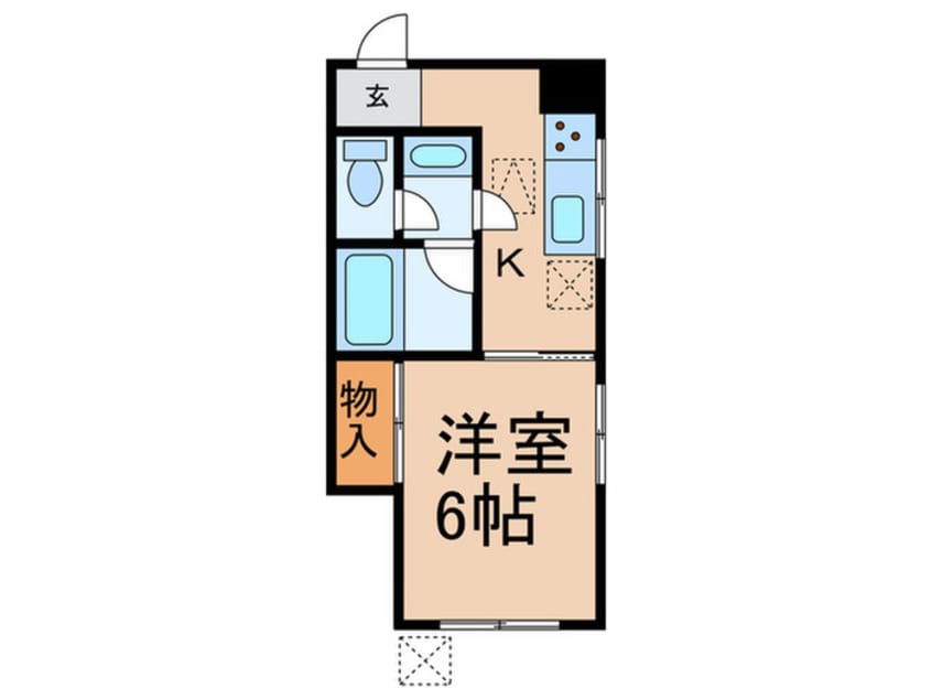 間取図 南常盤台グリーンコーポ（１Ｆ）