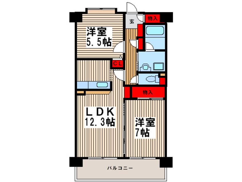 間取図 プリーザメント鳩ケ谷