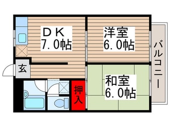間取図 パークサイド　２