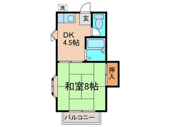 間取図 コ－ポ田中