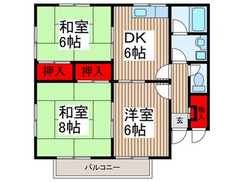 間取図 若松ハイツＣ棟