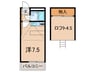 ビレッジアップ梶ヶ谷 1Rの間取り