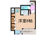 山口ビル 1Rの間取り