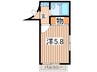 ヴィラＭＩＹＡＫＯ 1Rの間取り