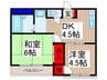 シティ秋桜 2DKの間取り