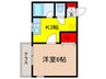 メゾン稲垣 1Kの間取り