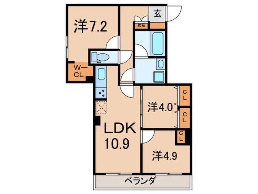 間取図 GRAN　PASEO市谷仲之町