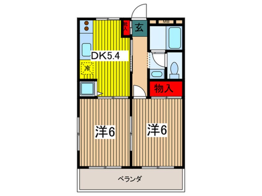 間取図 パティオ和田