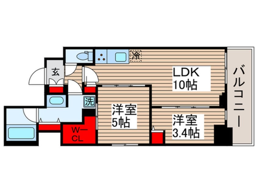 間取図 ルミシティ月島