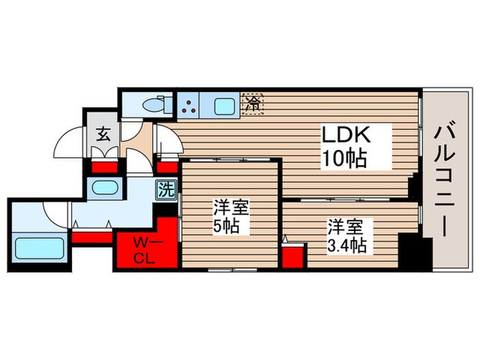 間取り図 ルミシティ月島