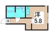 リバーパレスAK 1Rの間取り