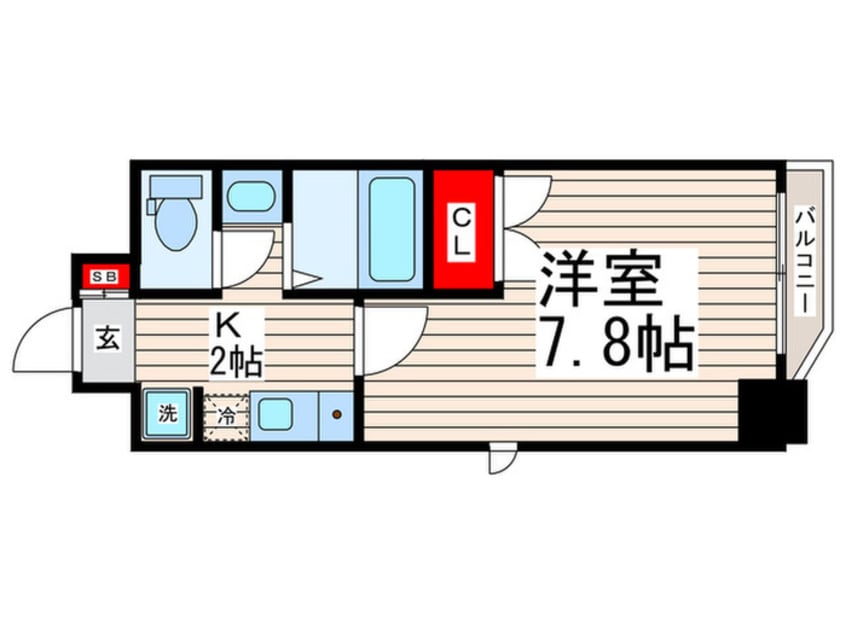 間取図 ﾌﾟﾗｲﾑｱｰﾊﾞﾝ葛西ｲｰｽﾄ