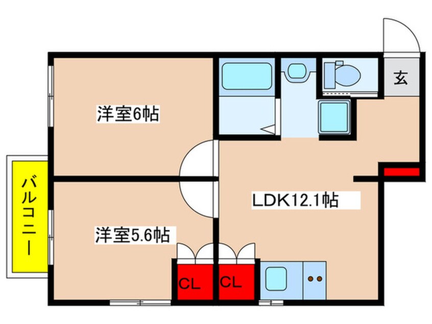 間取図 カーザ・リモージュ