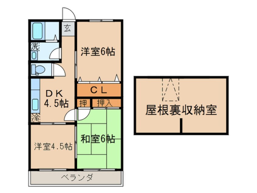 間取図 山合コーポ