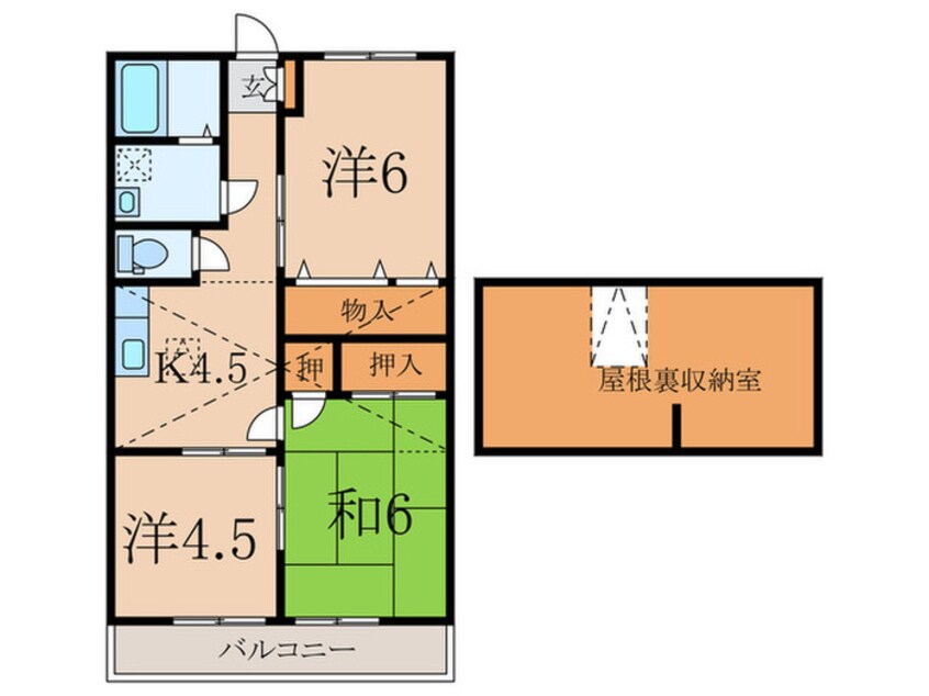 間取図 山合コーポ