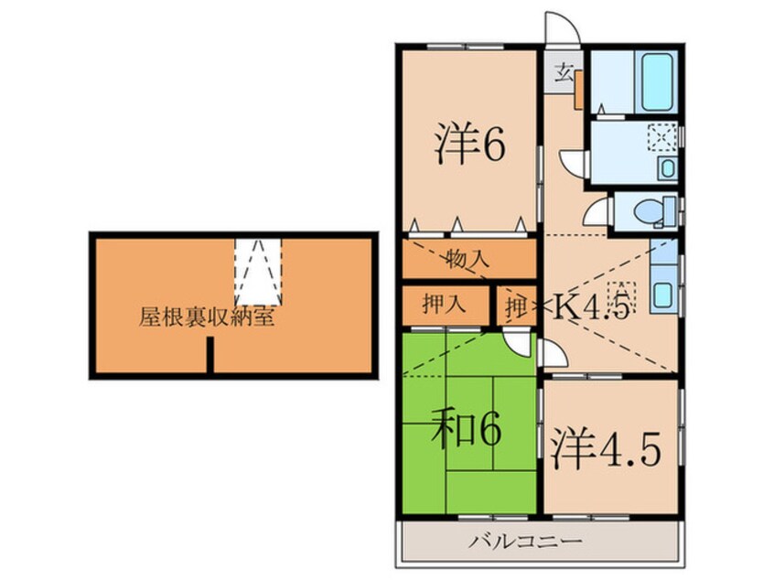 間取図 山合コーポ