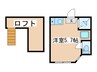 ユナイト中野島アルバトロス 1Rの間取り