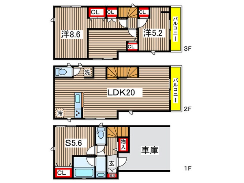 間取図 Kolet稲田堤#08