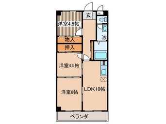 間取図 パレス　スメ－ル Ａ