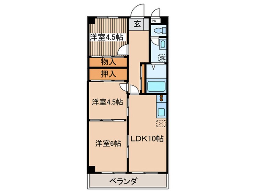 間取図 パレス　スメ－ル Ａ