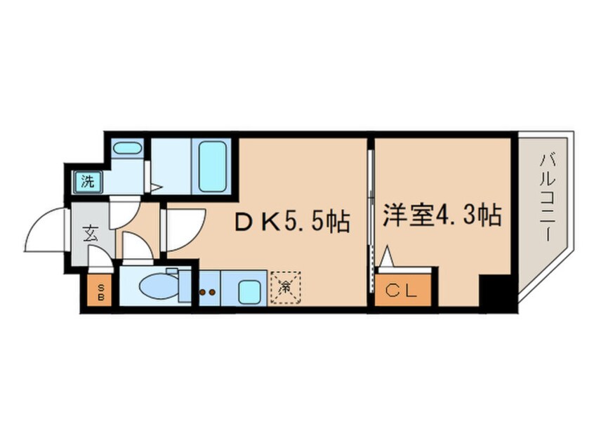 間取図 ラフィスタ平和島