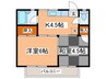 ハイム青木 2Kの間取り