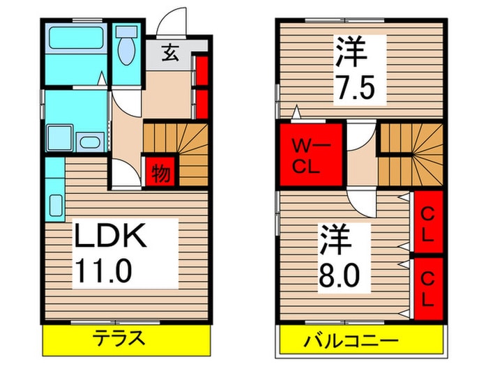 間取り図 ディアステイジWEST