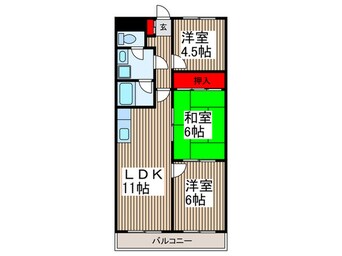 間取図 サニーフラット南浦和