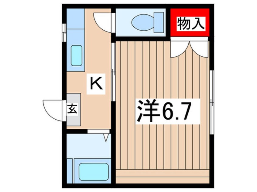 間取図 サンハイム白旗