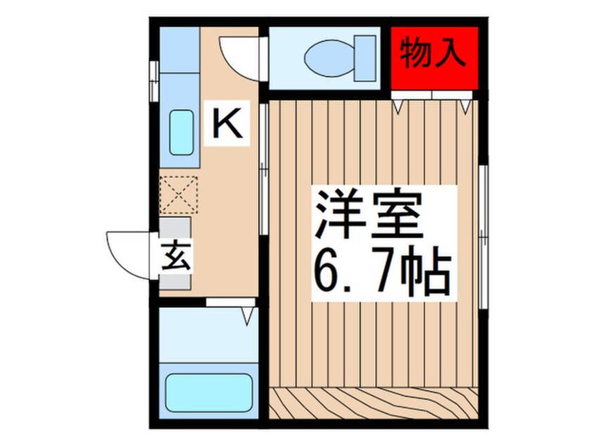 間取図 サンハイム白旗