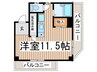 サンハイツ上溝 1Rの間取り