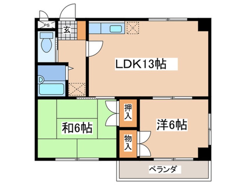 間取図 シャレ－楓