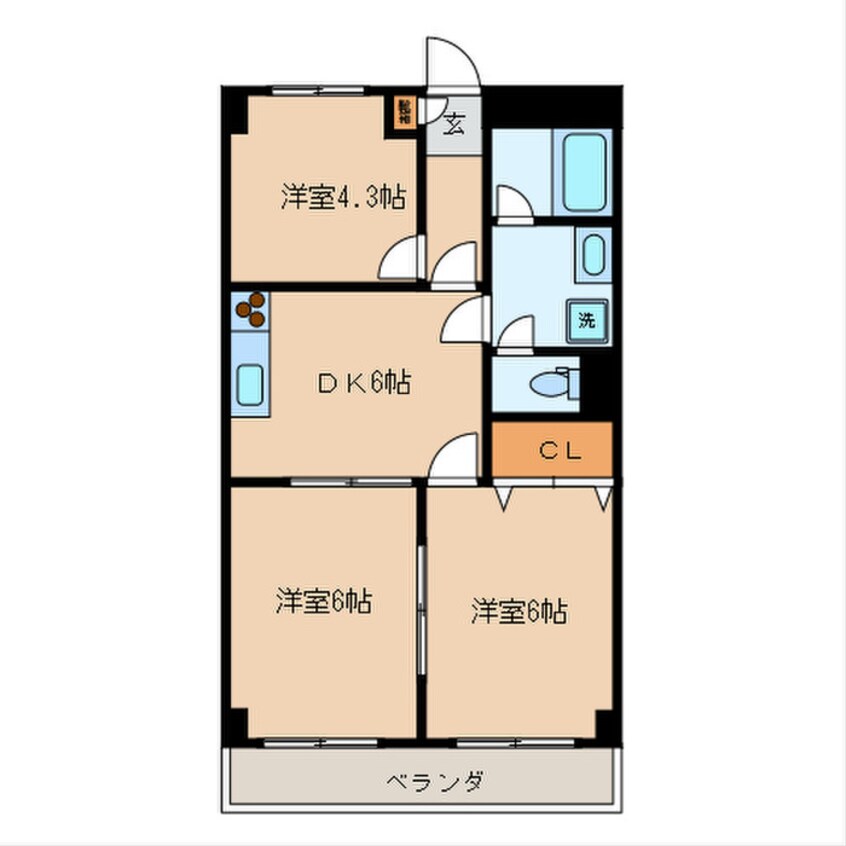 間取図 ローヤル国立マンション