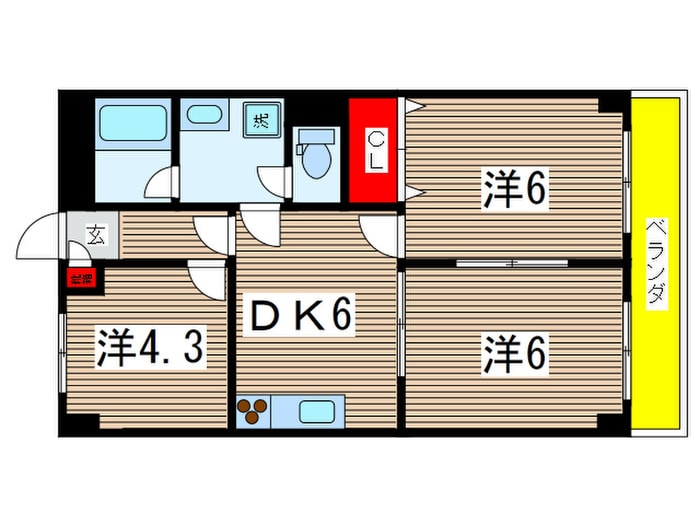 間取り図 ローヤル国立マンション