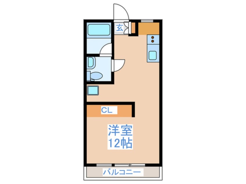 間取図 コープ松原（３０３）