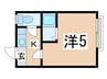 メゾンド中村橋 1Kの間取り