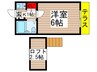 パークサイド八千代台 1Kの間取り