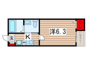 間取図 天台フラット