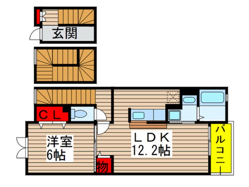 間取図 ジェンティ－レⅡ