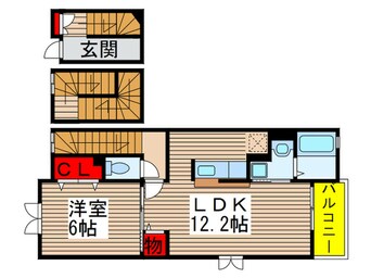 間取図 ジェンティ－レⅡ