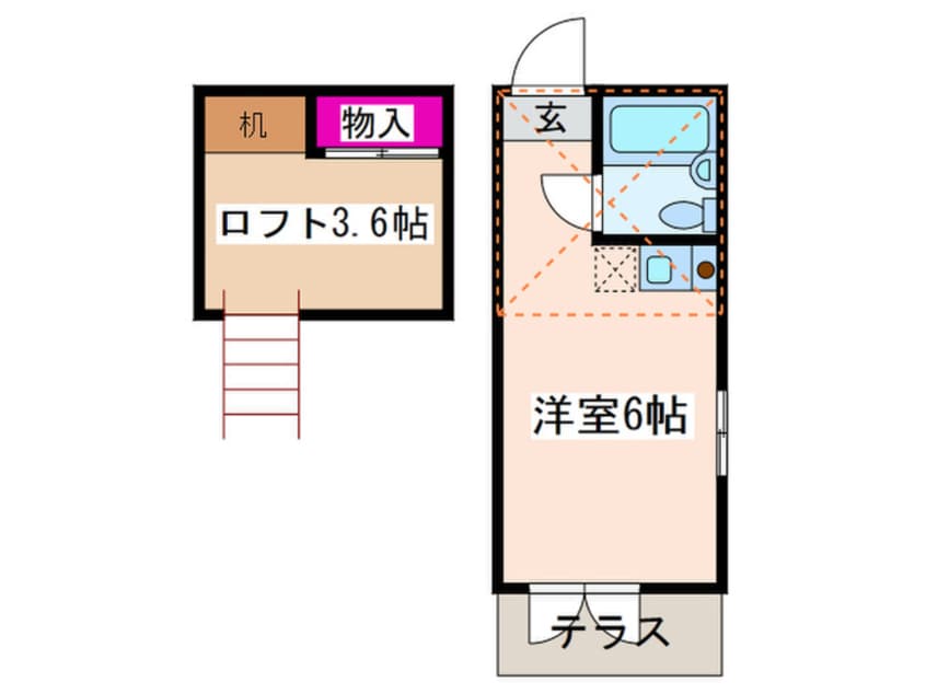 間取図 ｍｙ　ｐｌａｎ中野中央Ａ