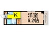 ア－クコ－ポ石神井 1Kの間取り