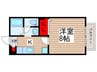 アドバンテイジ松戸Ⅰ 1Kの間取り