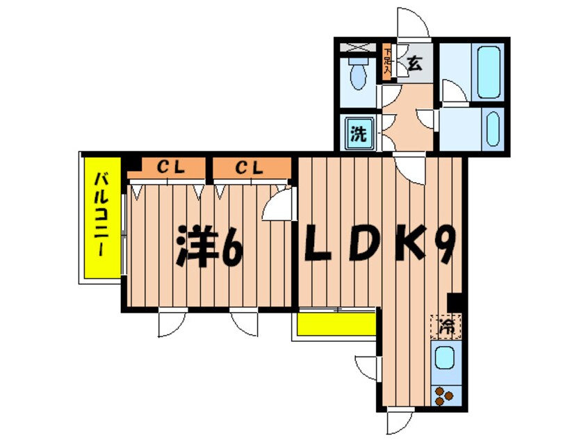 間取図 エルスタンザ中目黒