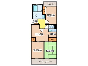 間取図 コリ－ヌ厚木