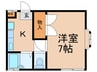 グリーンハイツ３ 1Kの間取り