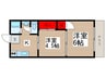 アビタシオン新柏 2Kの間取り